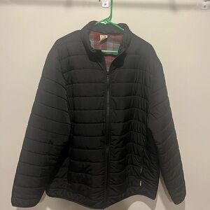 Men's Black Quilted Bomber Jacket - Classic Lightweight Puffer